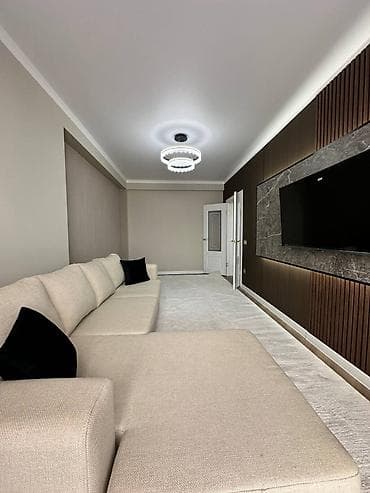 квартиры талас: 2 комнаты, 62 м², Элитка, 11 этаж, Дизайнерский ремонт — 4