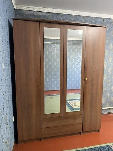 шкаф 4х дверный: Шифоньер, шкаф для одежды, Прямой, ЛДСП — 3