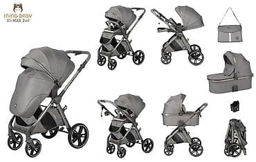 для коляски: Коляска INING BABY X1-MAX 2 в 1, серый цвет. Комплектация: - — 1