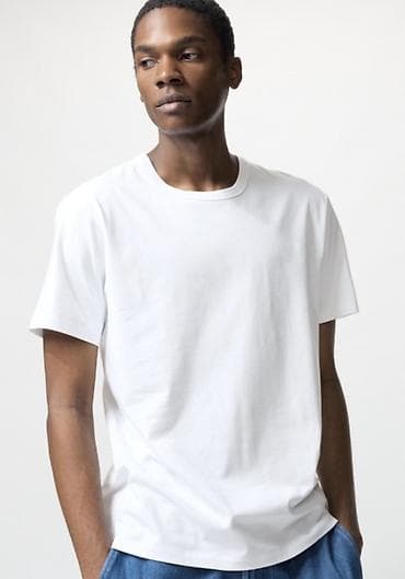Мужская футболка, M, Uniqlo, Новый, цвет - Белый, Платная доставка