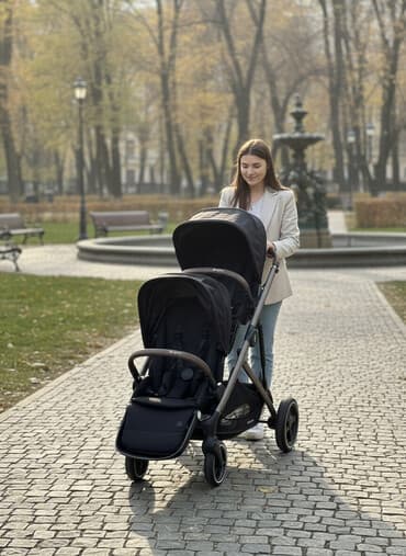 ремни безопасности для коляски: Коляска, цвет - Черный, Б/у — 8