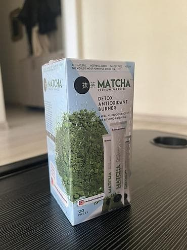 одежда для похудения: Матча Premium Japanese — порционный порошковый зелёный чай в стиках — 3