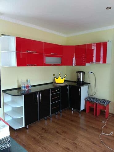 мебель для кухни фото и цены: Кухонный гарнитур, Новый, цвет - Белый, МДФ, Бесплатная доставка — 11