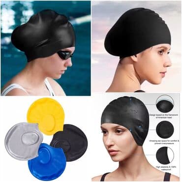 купальник для художественной: УДОБНЫЕ, супер прочные Большие и Экстра большие плавательные шапочки — 1