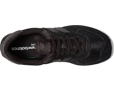 coros pace: New Balance 574 — мужские кроссовки - Цвет: черный - Материалы: замша — 4