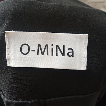 юникло куртки: Женский жакет O-MiNa, черный - Классический двубортный крой - — 3