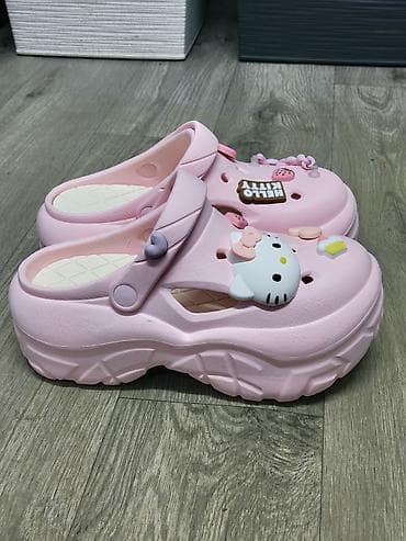 осенний обувь: Сабо, 33, Crocs, Новый, цвет - Розовый — 4