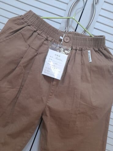 двойка брюки и кофта: Брюки Джоггеры, Осень-весна, Китай, Лен, Новый, L — 1