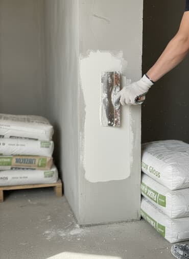 хоппер ковш для штукатурки: Штукатурка Flux trowel, Гипсовая, Ручного нанесения, Универсальная — 1