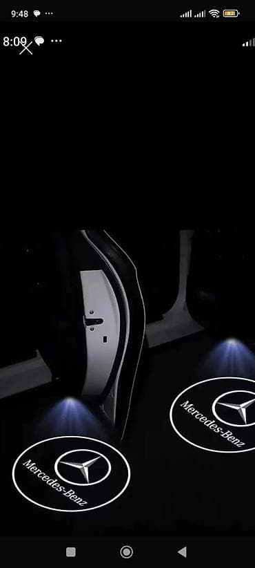 двери эшик: На Мерседес дверная подсветка — 2