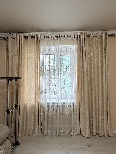 зеркало комод: Шторы вместе с тюлем — 1