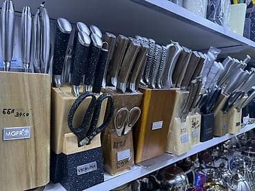 Наборы кухонных ножей в деревянных блоках - Разнообразие комплектов
