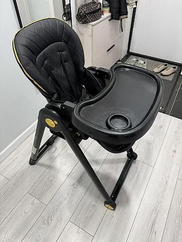 Столы: Стульчик для кормления, Другой бренд, Металл, Другой вид, цвет - Черный — 2