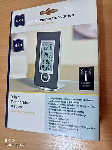 Другие товары для дома: Метеостанция eka 3‑в‑1 с радиочасами и будильником Функции: - — 1