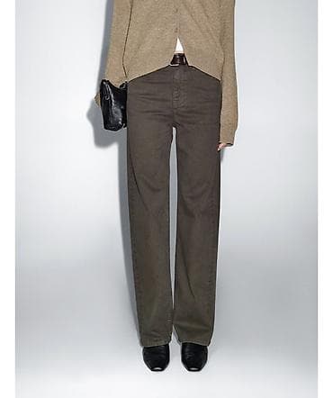 Джинсы, Прямые, Massimo Dutti, Высокая талия, Вареные, S