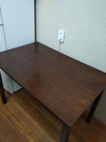 купить стол на колесиках: Обеденный прямоугольный стол 7000 сом. Стол лёгкий и в хорошем — 2