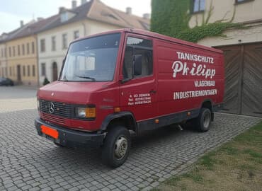 привозные шины: Легкий грузовик, Mercedes-Benz, Б/у — 1