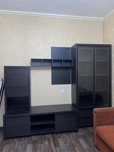 solutions elementary: Гостиная стенка/модульный комплект в темном оттенке (венге/темный — 1