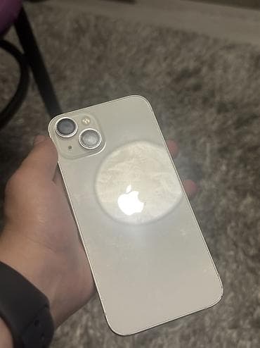 apple 13: IPhone 13, Б/у, 256 ГБ, Белый, Защитное стекло, Чехол, 86 % — 3