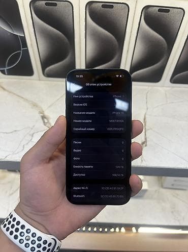10 iphone: IPhone 16, Б/у, 128 ГБ, Black Titanium, Зарядное устройство, Защитное стекло, Чехол, В рассрочку, 95 % — 2