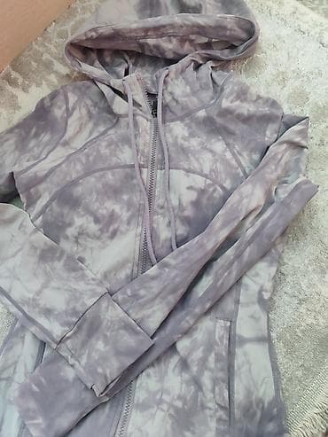 удлиненная: Женская спортивная кофта/худи на молнии с капюшоном. - Цвет/принт — 2