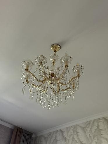 Люстры: Классическая потолочная люстра с подвесками - Тип: подвесная люстра — 2