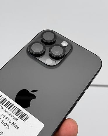 s1 active: IPhone 16 Pro Max, Б/у, 256 ГБ, Black Titanium, Защитное стекло, Чехол, Коробка, В рассрочку, 100 % — 5
