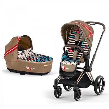 новорожден: Коляска 2 в-1 Cybex Priam Jeremy Scott by Kurkova Karolina (люлька + — 2