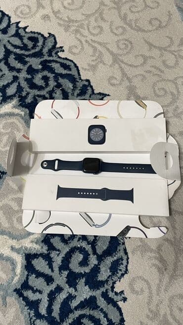 купить смарт часы: Apple Watch (синий) 41мм - Корпус: алюминий есть маленькийе царапины — 2