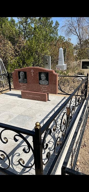 temir: Мүрзөнүн үстүн беттөө, Кресттерди жасоо, Сүрөтү бар овалдарды жасоо | Габбро, Гранит, Жыгач | Жасалгалоо, Орнотуу — 3