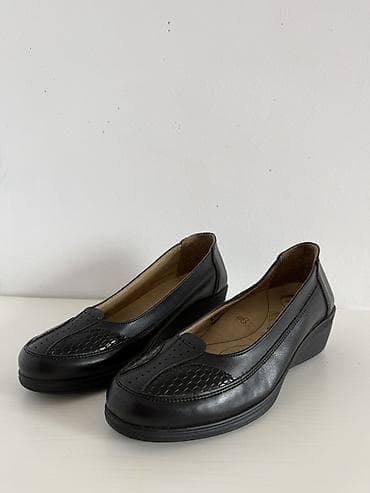 Женские комфортные туфли-лоферы - Материал верха: натуральная кожа