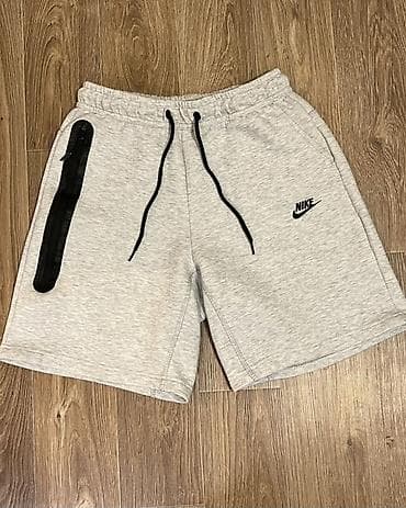 Мужские спортивные шорты Nike, светло‑серый меланж. - Материал