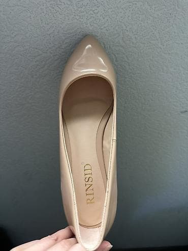 Женская обувь 1) Туфли-лодочки на платформе и высокой металлической