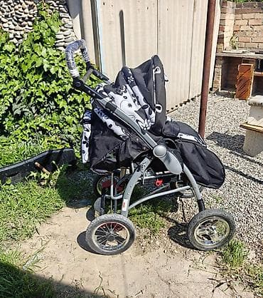 Коляска, Другой бренд, цвет - Черный, Б/у