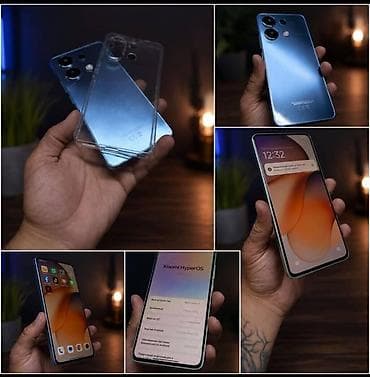 Redmi, Redmi Note 13, Б/у, 128 ГБ, цвет - Голубой, 2 SIM