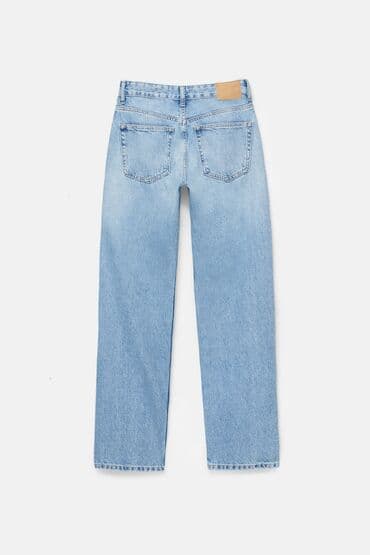 джинсы на девочку: Джинсы, Прямые, PULL&BEAR, Средняя талия, S — 4