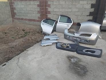 Автохимия: Кузовные запчасти на Nissan Tiida (седан/хэтч), серебристый цвет (код — 3