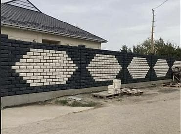 Заборы из пескоблока