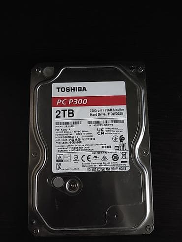 1тб: Накопитель для ПК, Б/у, Toshiba, HDD, 2 ТБ, 3.5", Для ПК — 1