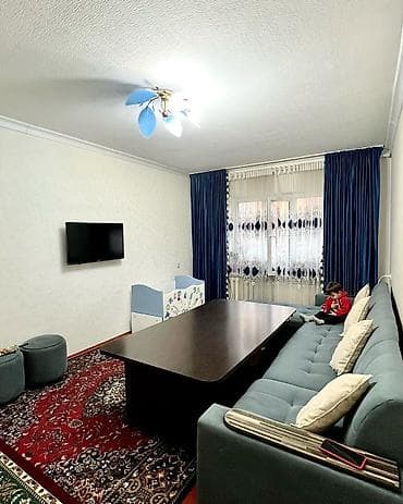 турузбекова боконбаева: 2 комнаты, 50 м², 105 серия, 1 этаж, Евроремонт — 2