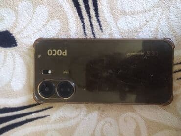 скупка бу телефонов на запчасти: Poco C65, Колдонулган, 256 ГБ, түсү - Кара — 1