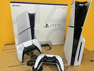 PS5 (Sony PlayStation 5): PlayStation 5 (версия с дисководом) + 2 геймпада DualSense — 1