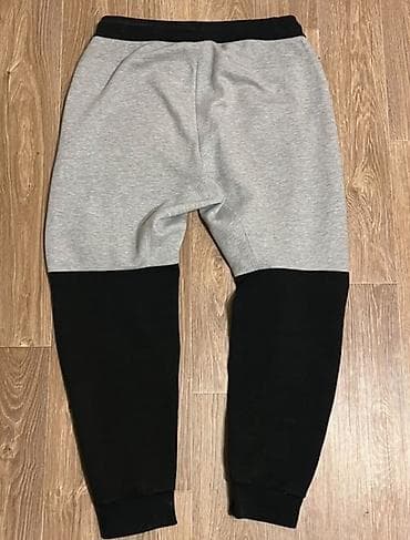 nike react: Спортивные брюки Nike (джоггеры) - Цвет: светло‑серый меланж с — 2