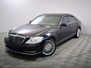 дом на калесах: Ветровки на S500 W221 чёрного цвета с хромированными краями на все — 11