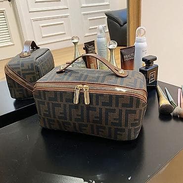 женская косметичка: Косметичка, Материал: Комбинированный материал, Женские, Новый — 2