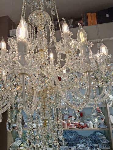 часы классика: Новый,Чешская Хрустальная люстра 5 рожковая, выполненная в — 2