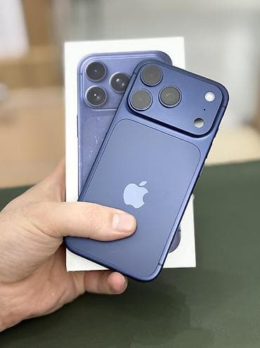 IPhone 17 Pro, Б/у, 256 ГБ, Синий, Коробка, 100 %