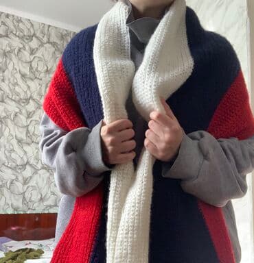 куплю пуховый платок: Шарф, Новый, Унисекс, цвет - Красный — 3