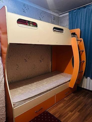 мебель выкуп: Заголовок: Детская мебель: 2-х ярусная кровать, шкаф и кровать Текст — 2