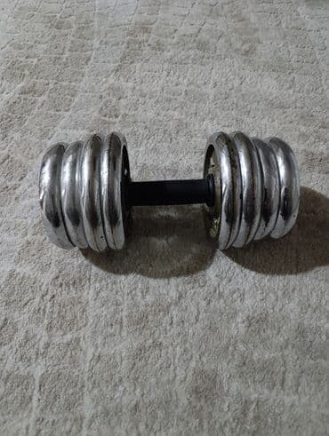гантели наборные обрезиненные: Разборные гантели (пара), хромированные. 20 кг.Район Салиева — 10